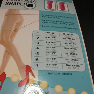 Spanx Size 4 Assets High Waist Mid Thigh Shaper Short NUDE 124B NIP