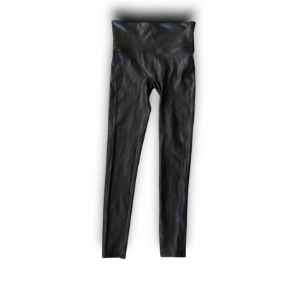 Spanx Size M Faux Leather Leggings for Women - Black