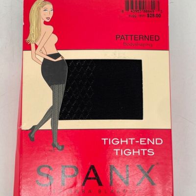 Spanx Tight End Size B Tights Body Shaping Textured Black Bittersweet USA NEW