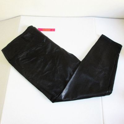 Catherine Malandrino Faux Leather Legging Plus Size 3X (22-24) Black $88