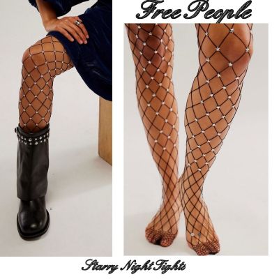 NWT Free People Starry Night Tights (black, one size) $48 MSRP