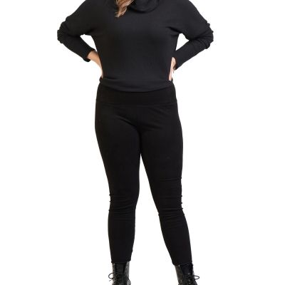 MSRP $59 Black Tape Womens Faux Suede High Waist Leggings Plus Size X