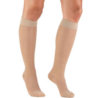 Truform Women's Stockings Knee High Sheer: 15-20 mmHg L NUDE (1773ND-L)