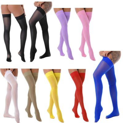 Womens Thigh High Stockings Sheer Nylon Stay Up Tight High Silk Socks Pantyhose