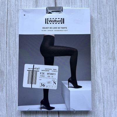 Wolford VELVET DE LUXE 50 TIGHTS Size M