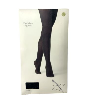A New Day Tights Pantyhorse Women's Size M/L Style High-waisted Black 1 Pair