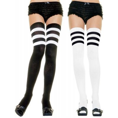 Gina Athletic Thigh High Stockings Hosiery Adult