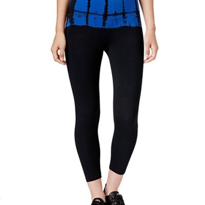 Calvin Klein Womens Tie Dye Cotton Legging Size X-Small Color Black/Bright Blue