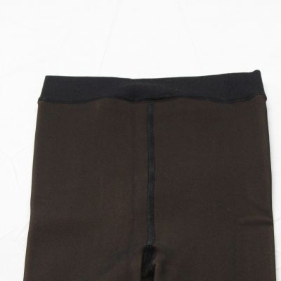 Noosh Women's Toast Sheer Illusion Fleece-Lined Tights JL3 Brown Size S/M