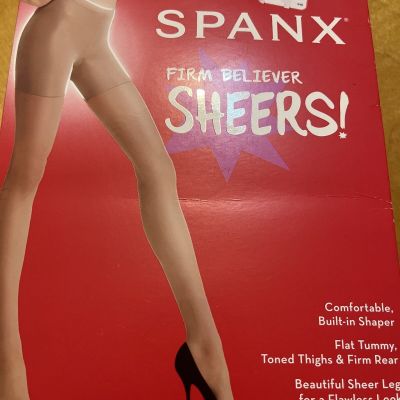 $28 SPANX Women's Firm Believer Sheers Shaper Tights 247925 Shade S6 Size D