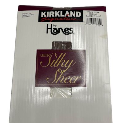 VTG Hanes A/B Ultra Silky Sheer Kirkland Pantyhose Control Barely There Sissy