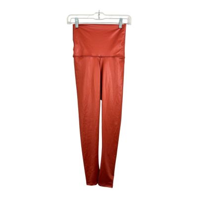 Emily Hsu Designs Orange Lacquer Leggings Size Small Shiny New without Tags