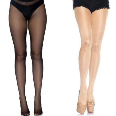 Brand New Plus Size Opaque Tights Pantyhose With Cotton Crotch Leg Avenue 0992Q
