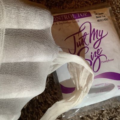L'eggs Just My Size control top pantyhose, color off white, size: 3X