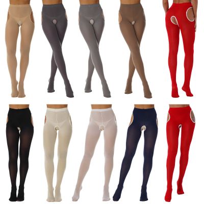 Women's Hollow Out Thigh-High Pantyhose Mesh Tights Suspender Lingerie Stockings