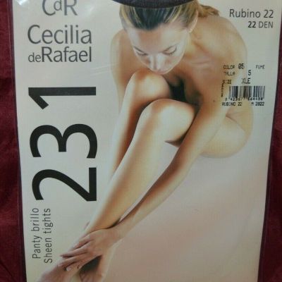 CDR Cecilia De Rafael RUBINO 22 GLOSS Tights STW OFF-BLACK Pantyhose X-LRG G23