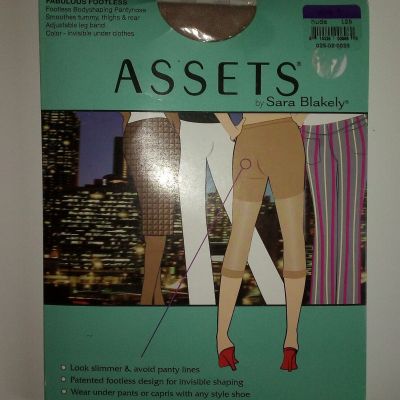 ASSETS by Sara Blakely Fabulous Footless New Pantyhose Nude 125 SZ 5 NOS