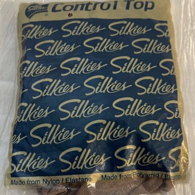 Silkies Control Top Hose Pantyhose Support Legs Beige Honey X Tall