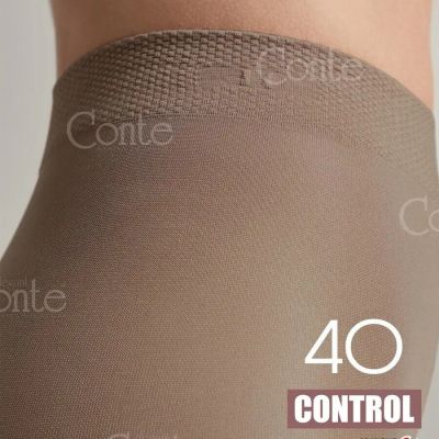 Conte TIGHTS Control 40 Den | Shaping Modelling Pantyhose with Slimming Top