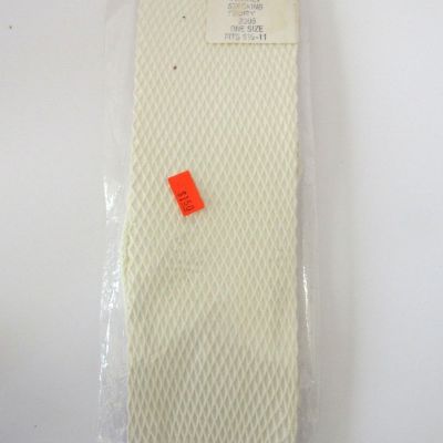 Vintage Fishnet Stockings Ivory 2005 One Size Fits 8 1/2 - 11 NOS Unbranded