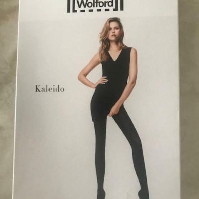 WOLFORD KALEIDO Tights Pantyhose BLACK 14621 Fits Size XS Fits (Size fits 4/6)