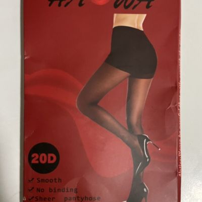Smooth 20D WOMENS SHEER BLACK TIGHTS Control Top Sheer Compression New Pantyhose