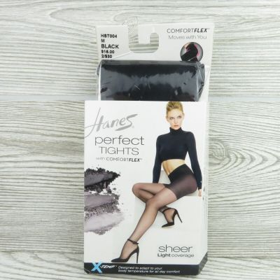 Hanes - Perfect Tights - Women's Comfort Flex-Fit Sheer - Black - Medium