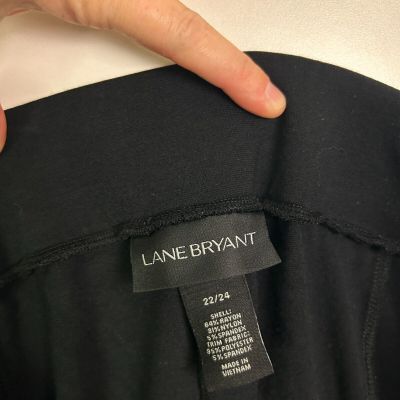 Lane bryant  leggings velvet stripe sturrups plus size 22/24