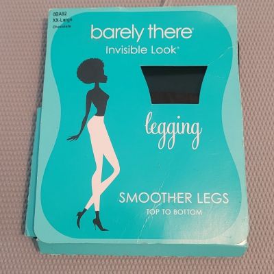 Barely There Womens 2XL Firm Shapewear Chocolate Legging Invisible Style 0BA92