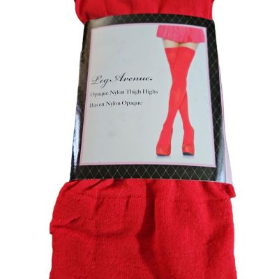 NEW - Leg Avenue - One Size - Thigh High Stockings - Red