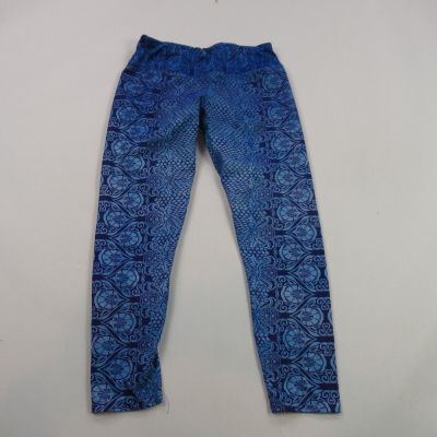 Prana Leggings Womens Small Workout Gym Stretch Lightweight Blue Yoga