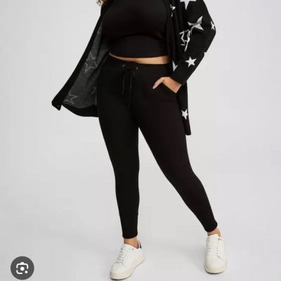 Torrid Plus Size 3X Black Full Length Signature Jogger Leggings