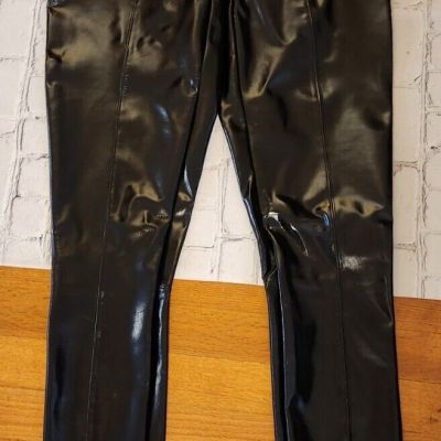 Large Tall  SPANX  Faux Patent Shiny Leather Liquid Leggings New