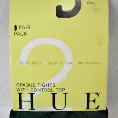 Hue Tights Opaque Control Top  Size 2