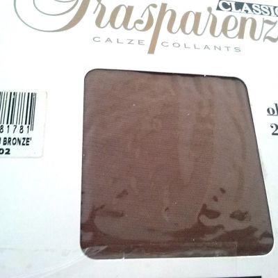 Trasparenze Oleandro Collection 20 Den Tights Classic Bronze Pantyhose Size S