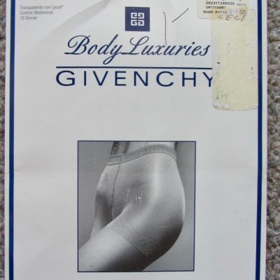 New Givenchy Body Luxuries Control Top Pantyhose JET BLACK Size A