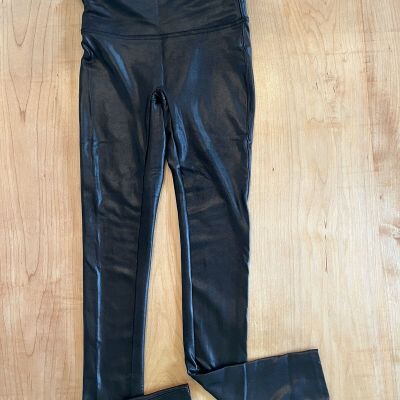 Spanx Women’s XS Black Faux Leather Leggings