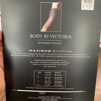 Body Victoria Secret MAXIMUM SHAPING Long Line Control Top 15 Denier Pale Nude