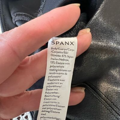 Spanx Size S Faux Leather Leggings for Women - Black $98 Retail