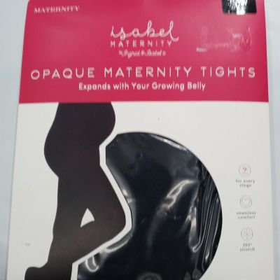 New Isabel Maternity Black Opaque Maternity Tights Black Size S/M