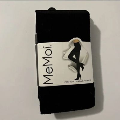MeMoi Fashion Opaque Tights 2 Pair Black/Black Size S New