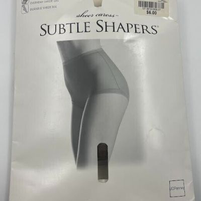 JCPenney  Subtle Shapers, Sheer Caress Girdle Top Panty, SunTan,  Average