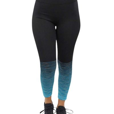 OMBRE STRIPED WORKOUT LEGGINGS