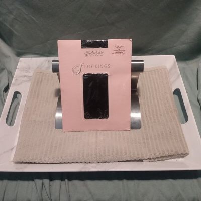 Fredericks Of Hollywood Stockings PS Lycra Lace Top Thigh-High Black #1571