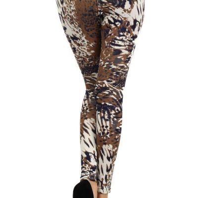 Lady's Wild Animal Safari splatter Print Fashion Leggings