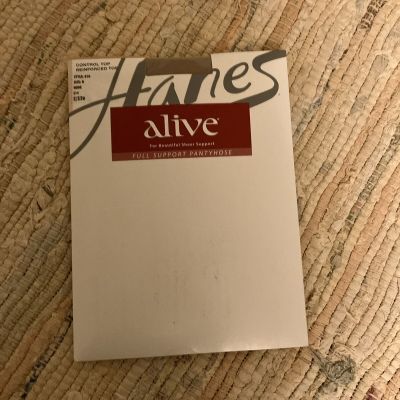 Hanes Alive Full Support Pantyhose Nude Control Top Size B Style 810