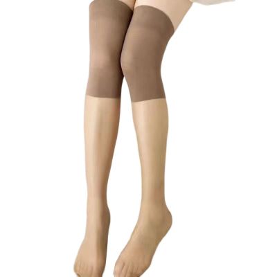 1 Pair Women Stockings Anti-hook Knee Protection Over Knee Length High Stockings