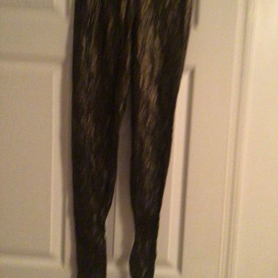New W/Tags Gucci Black & Gold Floral Lace Tights With G Embroidery Size Small