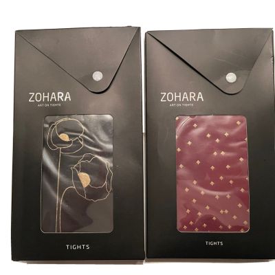 NEW Zohara Art on Tights TWO BOXES