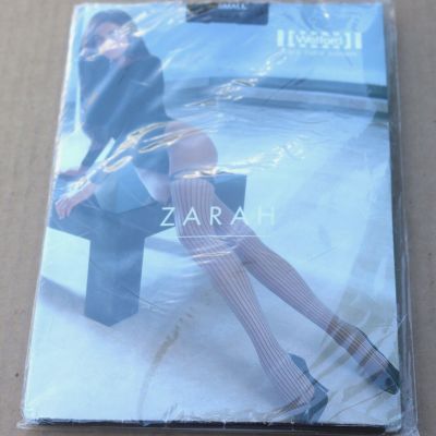 NEW WOLFORD ZARAH TIGHTS BLACK SIZE SMALL S 18331 PINSTRIPE RARE